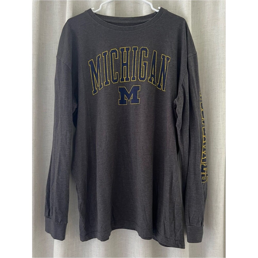 Champion University of Michigan Charcoal Long-Sleeve Shirt